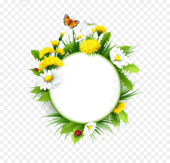 Common Dandelion Euclidean vector Flower Common daisy - Flowers Title box 