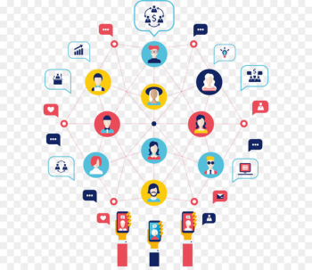 Communication Computer network Infographic Icon - Business vector illustration 