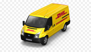 compact van model car commercial vehicle - DHL Van Front compact van model car commercial vehicle - DHL Van Front