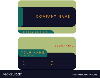 company card design company card design