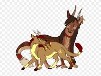 Completed Art Pickup - Fox Deer Wolf Hybrid Completed Art Pickup - Fox Deer Wolf Hybrid