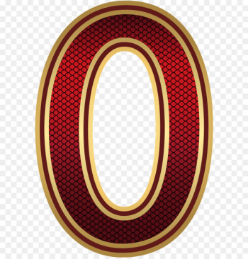 Computer Animation Stock footage Headphones - Red and Gold Number Zero PNG Image 