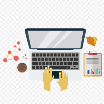 Computer case Computer keyboard Laptop - Vector computer office 
