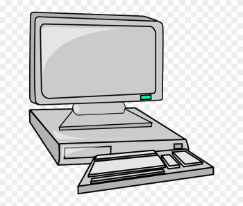 Computer Clipart Grey - Animated Computer Computer Clipart Grey - Animated Computer