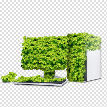 Computer Computer file, Covered with leaves Computer transparent background PNG clipart