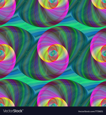 Computer generated swirl fractal pattern vector image