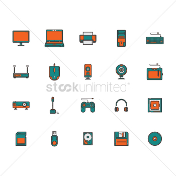 Computer icon set Computer icon set