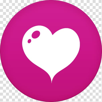 Computer Icons Heart Apple Icon format, Purple Heart Circle Icon transparent background PNG clipart