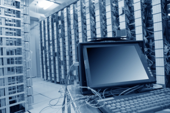 computer in communication servers center