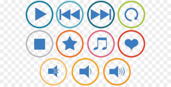 Computer keyboard Button Icon - Play button microphone button 