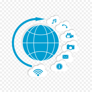 Computer network Global network - Global network vector material 