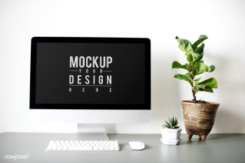 Computer screen template | Free stock psd mockup - 527604