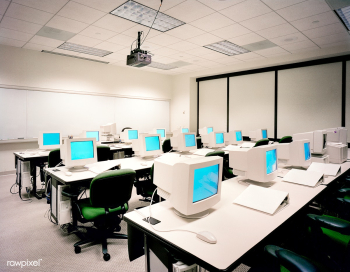 Computer training room in the 80s. Original i.. | Free public domain photo - 434035