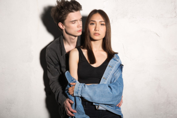 Concentrated young loving couple Free Photo Concentrated young loving couple Free Photo