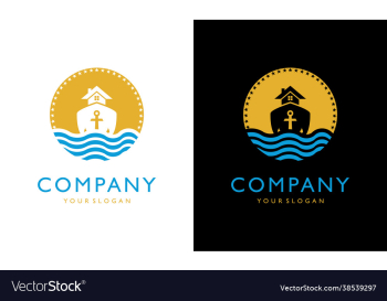 concept logo design cruise ship boat sea sun star concept logo design cruise ship boat sea sun star