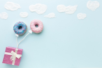Concept with donuts copy space Free Photo Concept with donuts copy space Free Photo