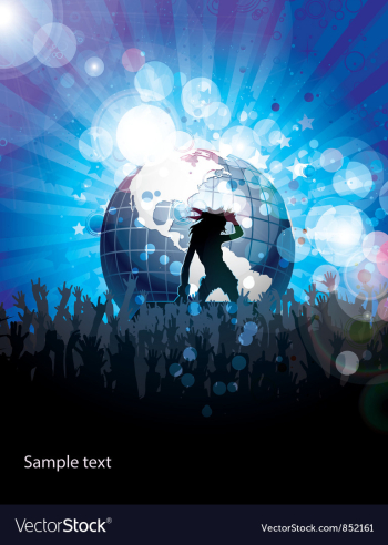 Concert poster vector image Concert poster vector image