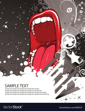 Concert poster vector image Concert poster vector image