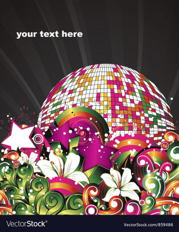 Concert poster vector image Concert poster vector image