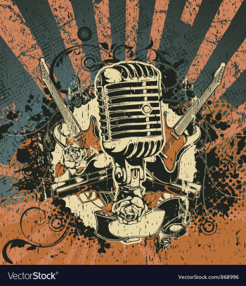 Concert poster vector image Concert poster vector image