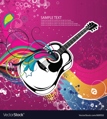 Concert poster vector image Concert poster vector image