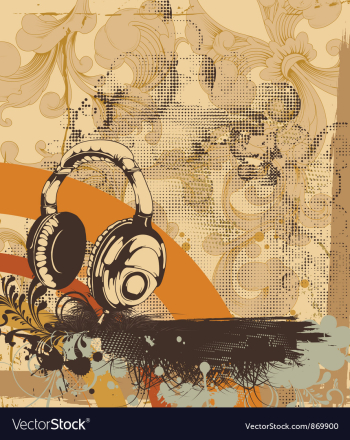 Concert poster vector image Concert poster vector image
