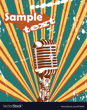 Concert poster vector image Concert poster vector image