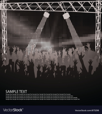 Concert poster vector image Concert poster vector image
