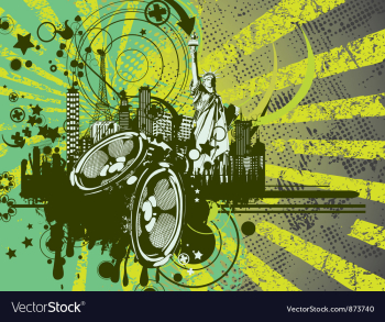 Concert poster vector image Concert poster vector image