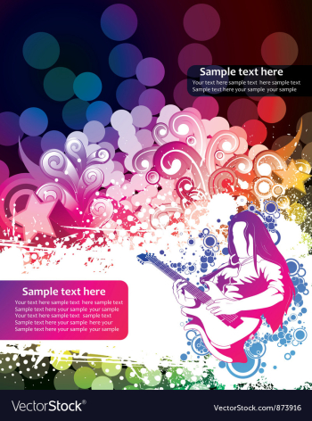 Concert poster vector image Concert poster vector image