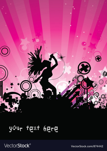 Concert poster vector image Concert poster vector image