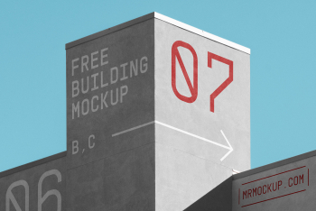 Concrete Building PSD Mockup Concrete Building PSD Mockup