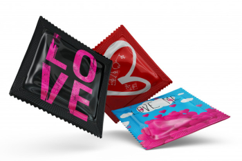 Condoms mock-up isolated Free Psd