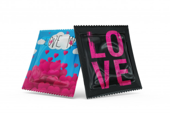 Condoms mock-up isolated Free Psd