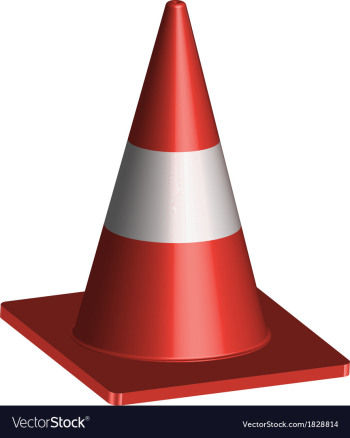 Cone vector image Cone vector image