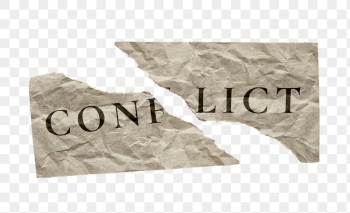 Conflict png ripped paper typography | Free PNG - rawpixel Conflict png ripped paper typography | Free PNG - rawpixel
