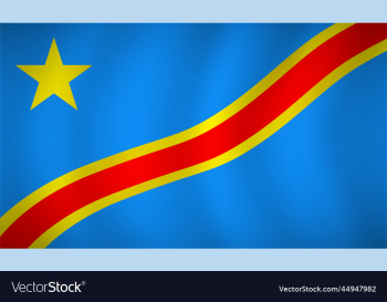 congo flag background