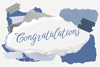 Congratulations word typography, aesthetic paper | Free PSD - rawpixel Congratulations word typography, aesthetic paper | Free PSD - rawpixel