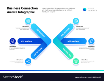 connection arrow infographic connection arrow infographic