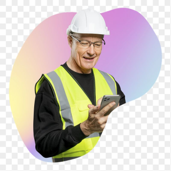 Construction contractor png, transparent background | Free PNG - rawpixel