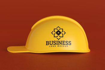 Construction Hat Mockup
