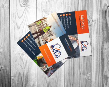 Construction Worker Business Card Design