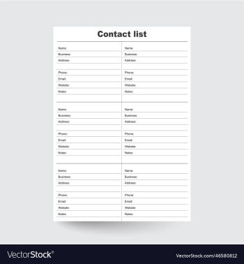 contact list contact list