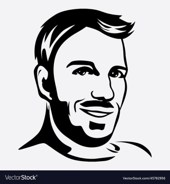 continuous line portrait of black man continuous line portrait of black man