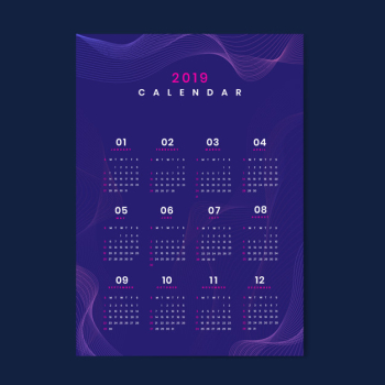 Contour design calendar mockup Contour design calendar mockup