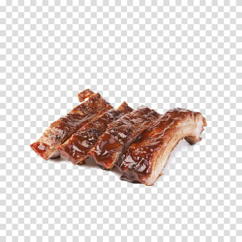 Cooked meat dish, Barbecue grill Pork ribs Barbecue sauce Grilling, pork transparent background PNG clipart