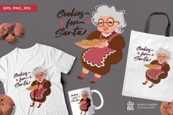 Cookies for Santa | Christmas Sublimation Print