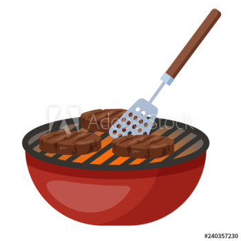Cooking cutlet on bbq or barbeque Cooking cutlet on bbq or barbeque