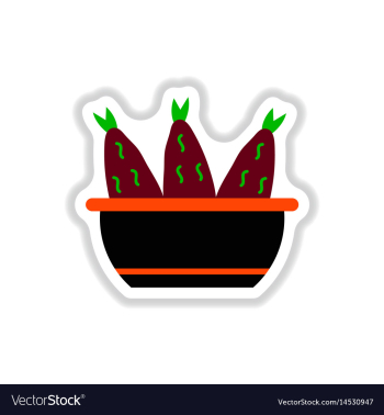 Cooking fish soup icon flat vector image Cooking fish soup icon flat vector image