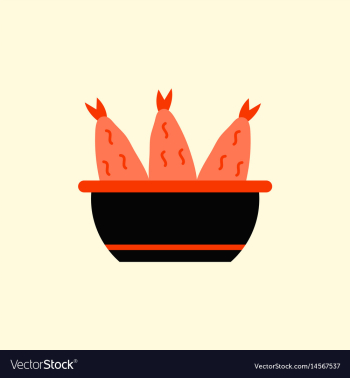 Cooking fish soup icon flat vector image Cooking fish soup icon flat vector image